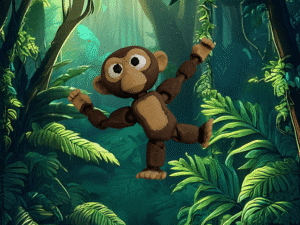 articulated monkey